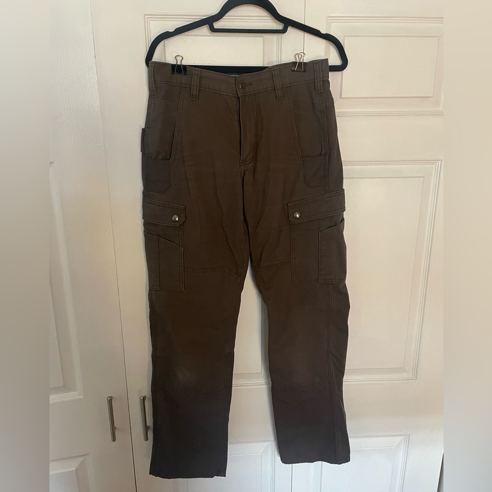 Men's Carhartt Relaxed Fit Brown Cargo Pants 30x32